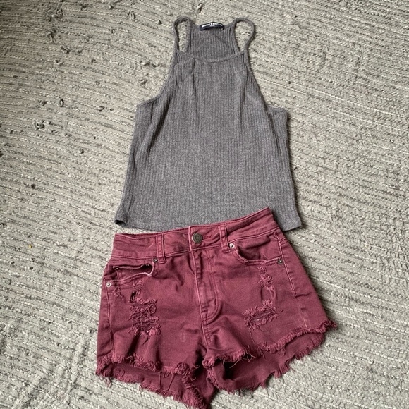 AMERICAN EAGLE OUTFITTERS stretch distressed short size 00 - Picture 8 of 10